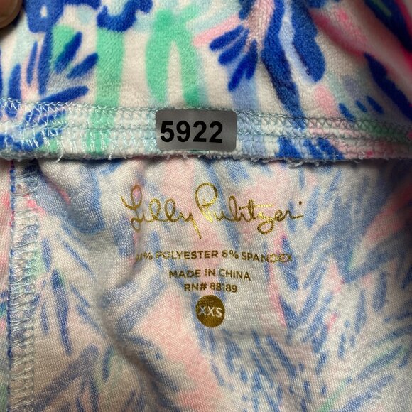 Lilly Pulitzer Shorts Shorts Womens XXS Multicolor Robyn Velour Cabana - Picture 2 of 6